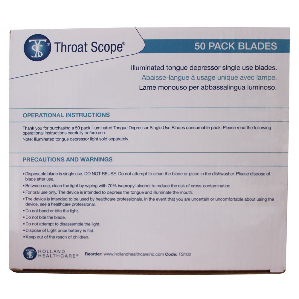 TelScope / Throat Scope Replacement Depressors (50)