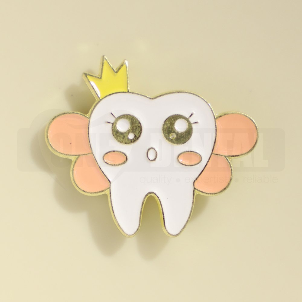 Crown Tooth Pin Badge