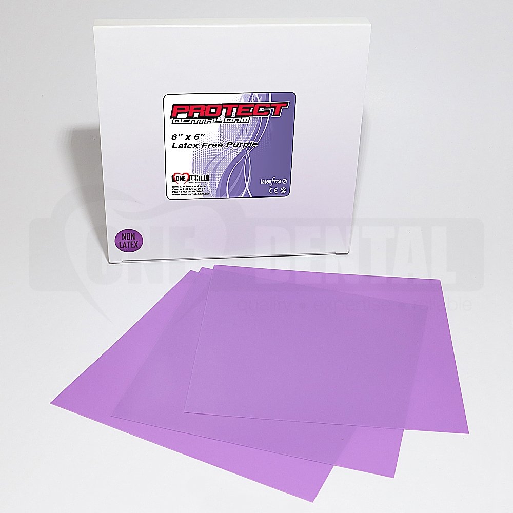 PROTECT Rubber Dam Non Latex Purple 15 Sheets