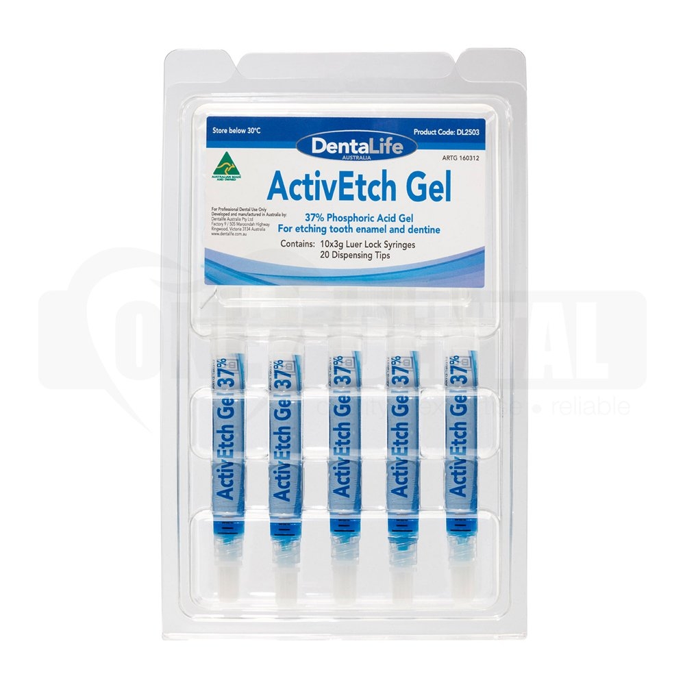 Blue Etch 10 x 3g Syringe kit (37%)