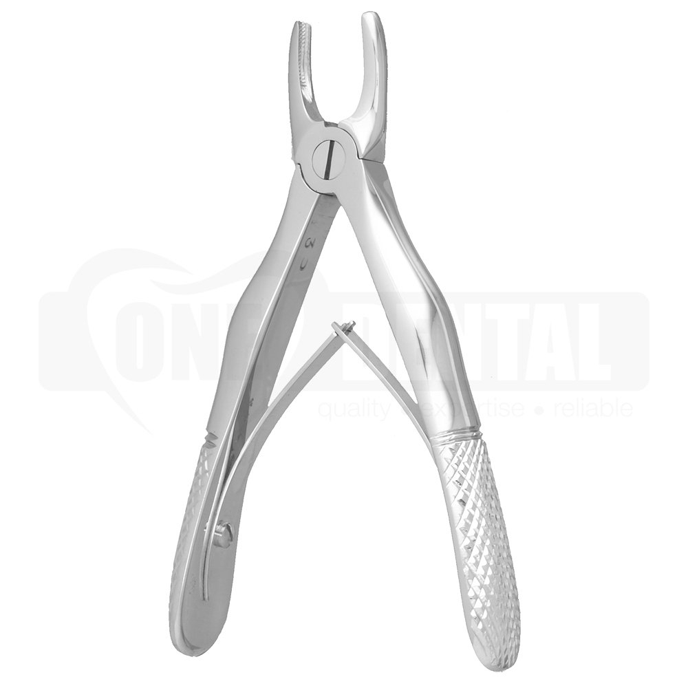 Extraction Forceps Klein Pedodontic Upper Incisors Spring Handle Serrated