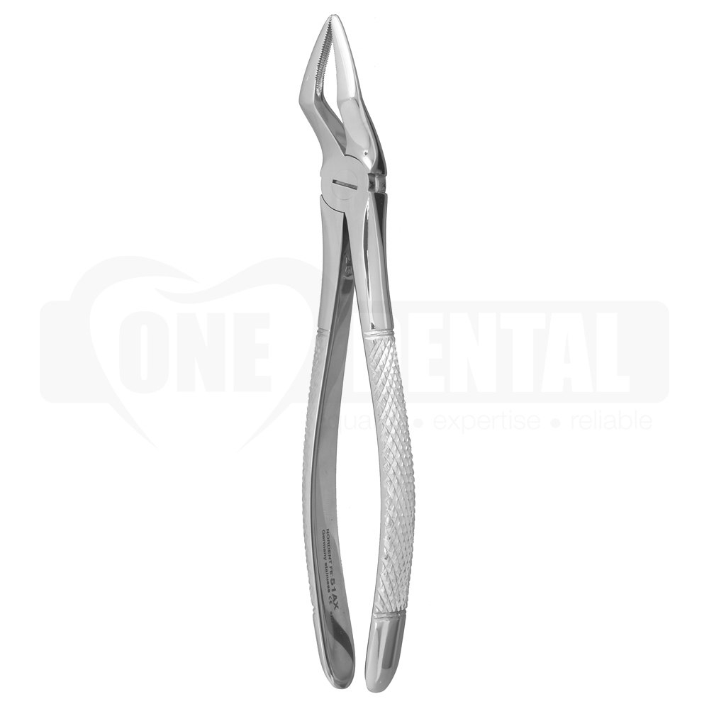 Extraction Forceps, Serrated, Upper Root Fragments English Pattern #51AX