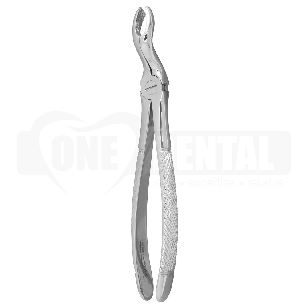 Extraction Forceps, Serrated, Upper Third Molars Universal English Pattern #67AX