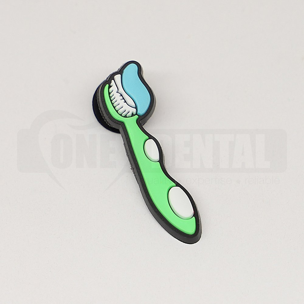 Green Toothbrush Croc Jibbitz (1)
