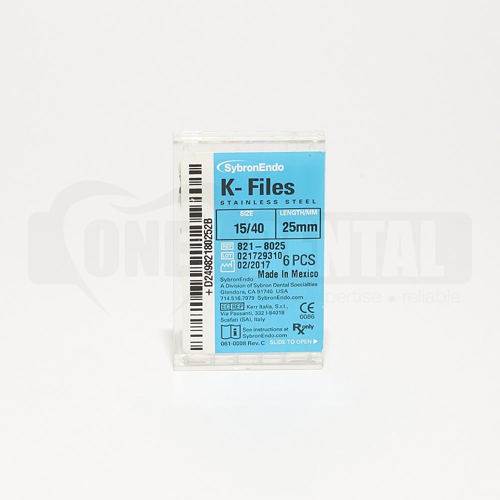 K Files CC 25mm 15-40 (6 Pack)