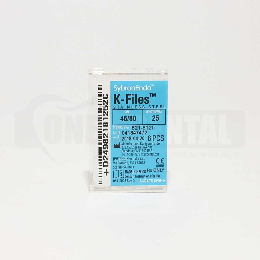 K Files CC 25mm 45-80 (6 Pack)