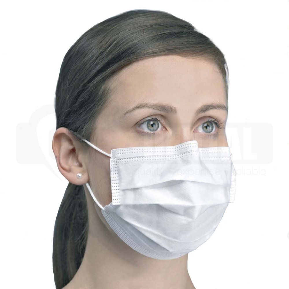 Face Mask Surgical Earloop white (sensitive) LEVEL 3 50 pieces per box (10 Box p