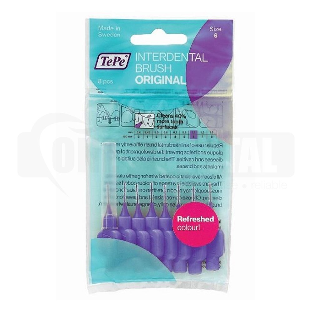 TePe Interdental Brush Purple 1.1mm 8 Pack