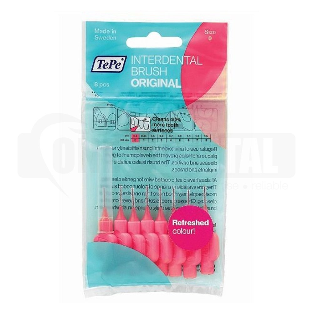 TePe Interdental Brush Pink 0.4mm 8 Pack