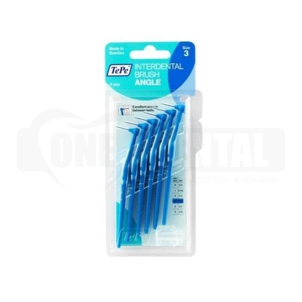 TePe Angle with Handle Blue 0.6mm 6 Pack