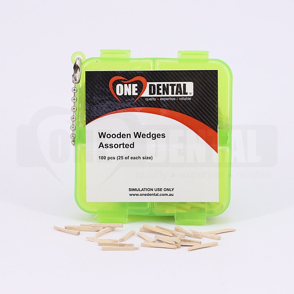 Wooden wedges assorted (100) SIMULATION USE ONLY