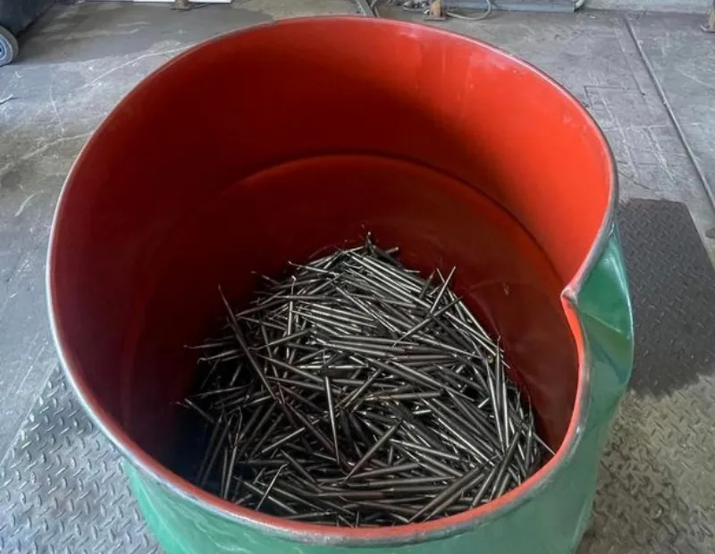 Dental products in a trash can