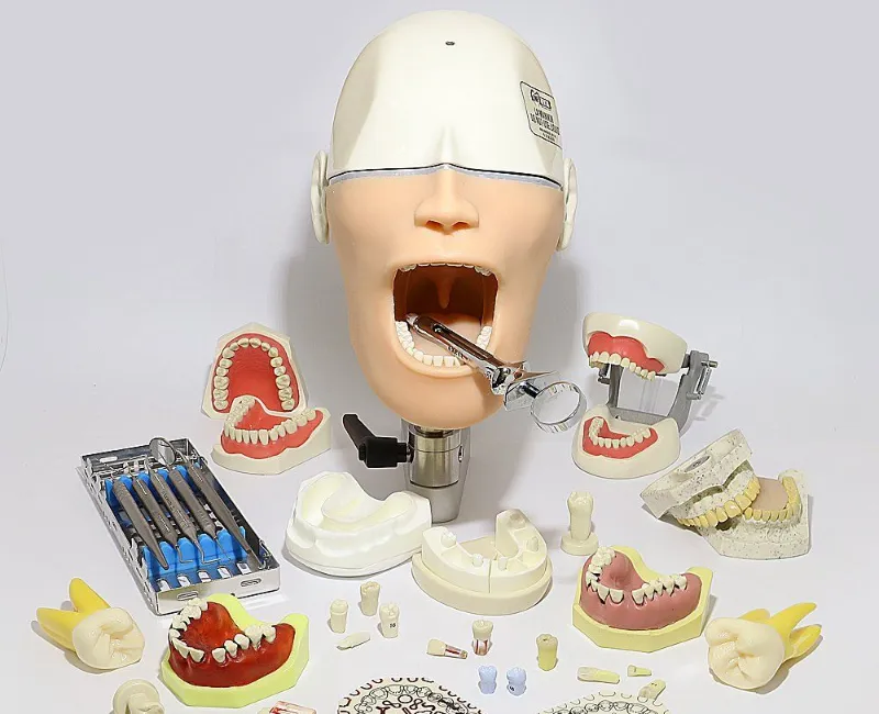 Different kind of dental supplies for practice