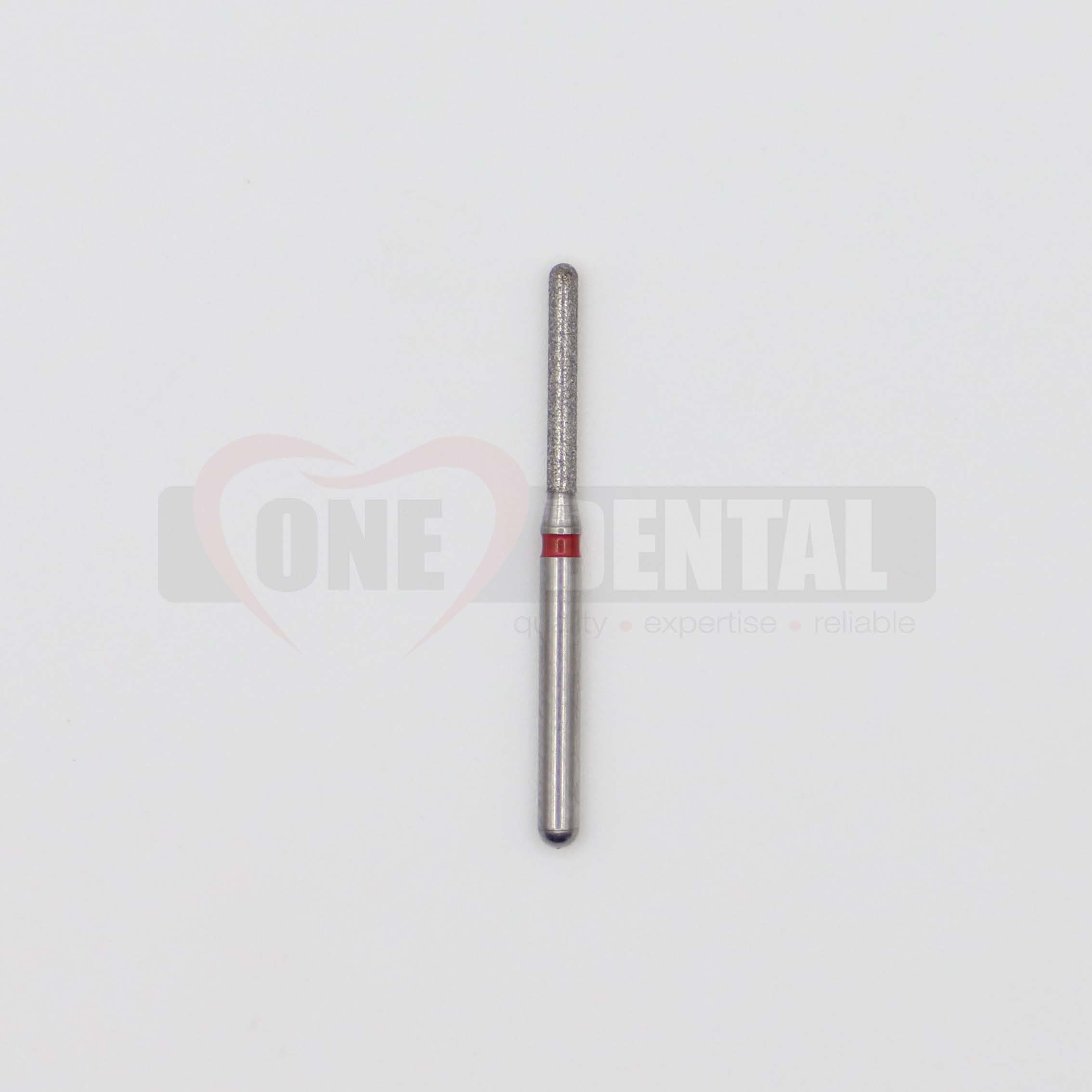 Diamond Bur Round Cylinder FG 881 012  FINE (RED)