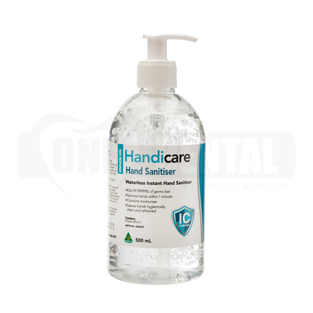 Handicare Hand Sanitiser 70% Alcohol 500ml *Australian Made*