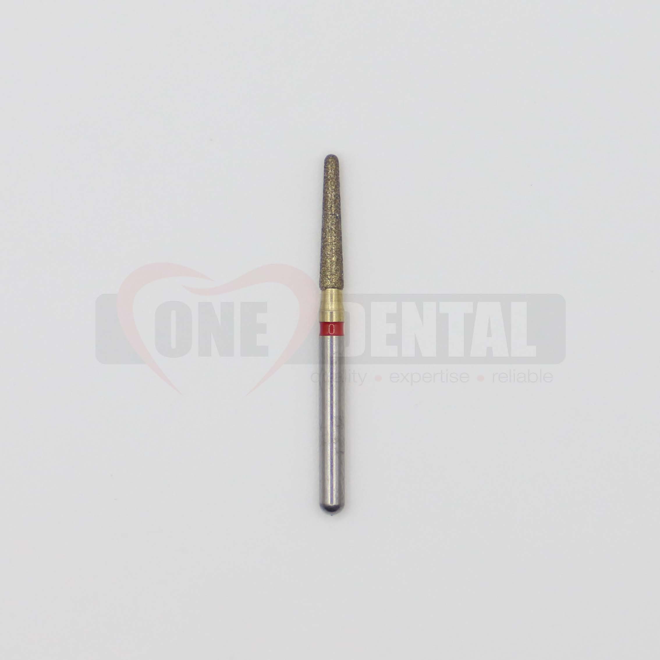 Diamond Bur Round Taper FG 856 016 FINE (RED) (198) Chamfer
