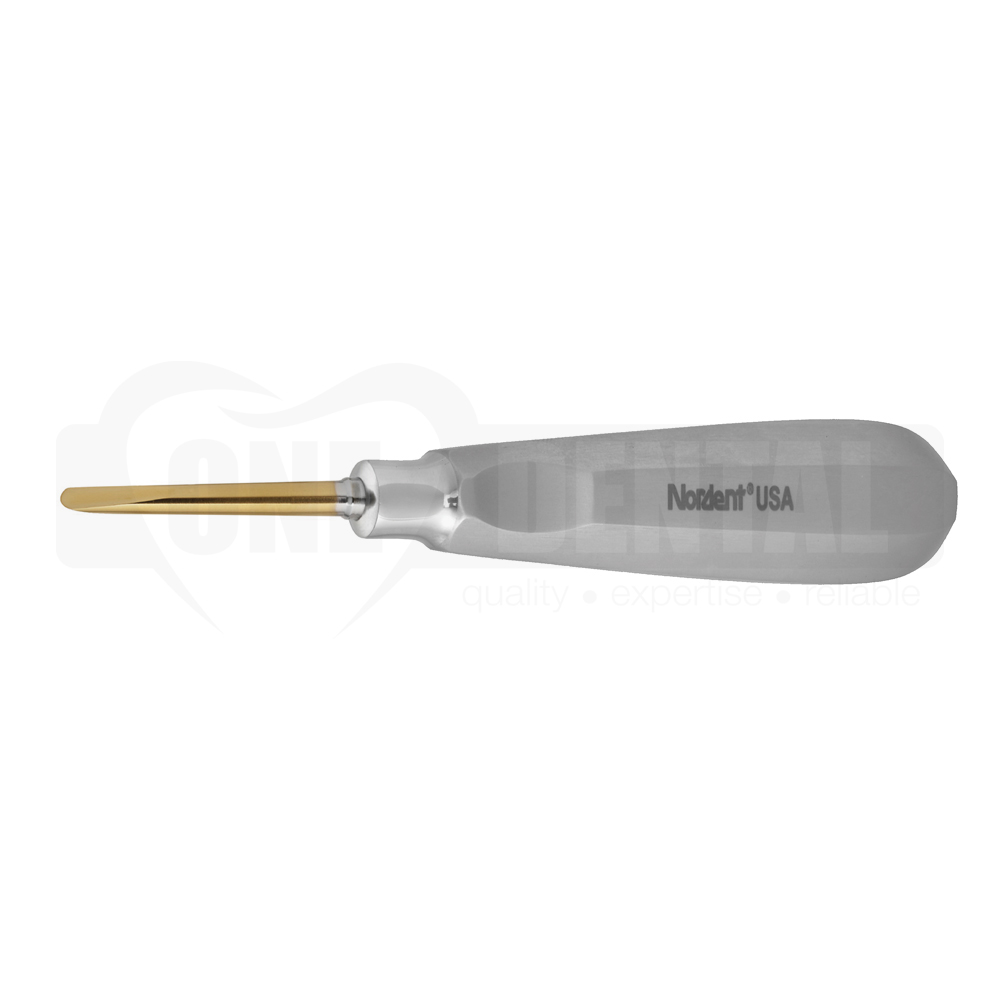 Luxation Elevator, SE, Titanium-Nitride Coated, 4 mm Straight, 201 Handle