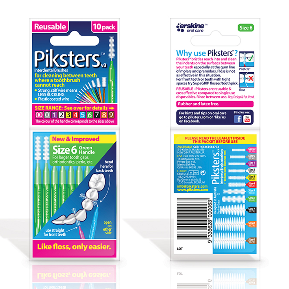 Piksters 6 Green pk 10