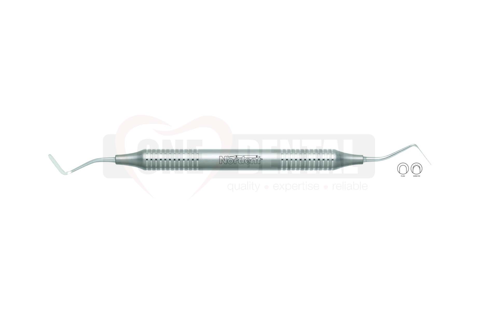 Gingival Cord Packer,DE,Serrated,#N122(Opposing Angles)DuraLite RND Handle